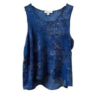 Madison Grey Sprinkled Pattern‎ Tank Blouse Size XXL